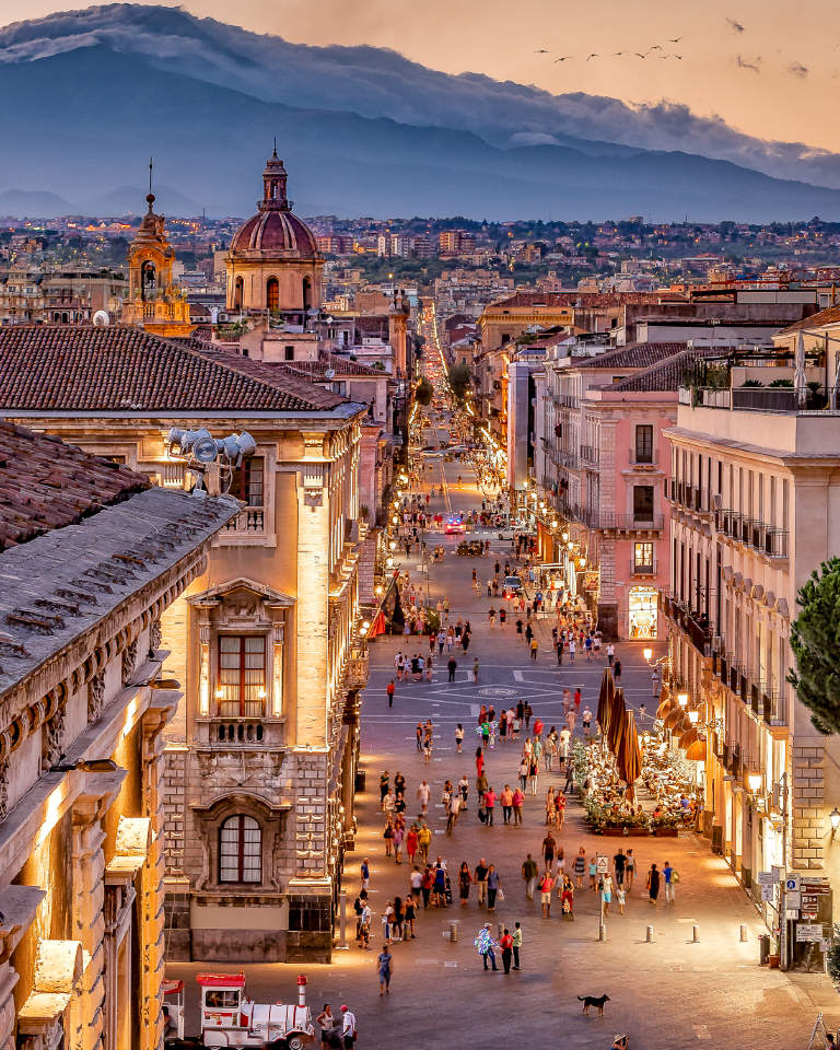 From a rooftop in Catania